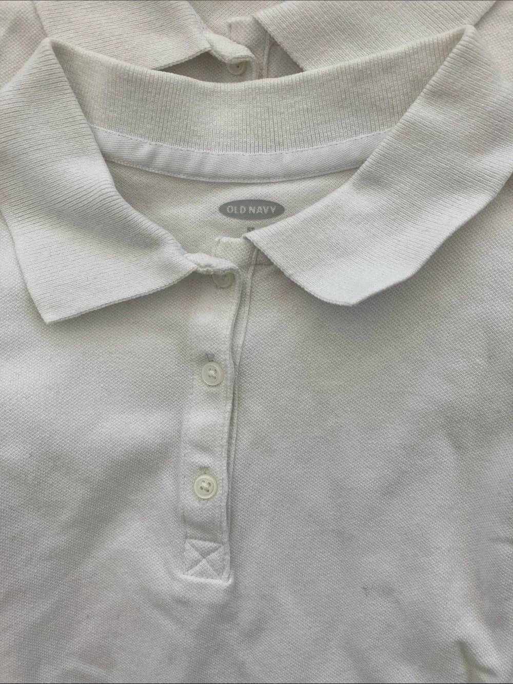 SALE! 50% Off Old Navy Kids Long-Sleeve White Polo Shirt - Classic School Top 5T